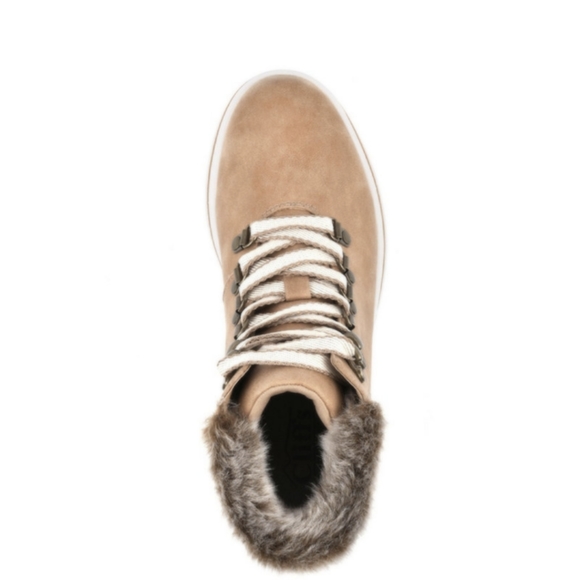 Cliffs by White Mountain Womens Hallett Lace-Up Booties, WHITE, Size 8 - Picture 2 of 5